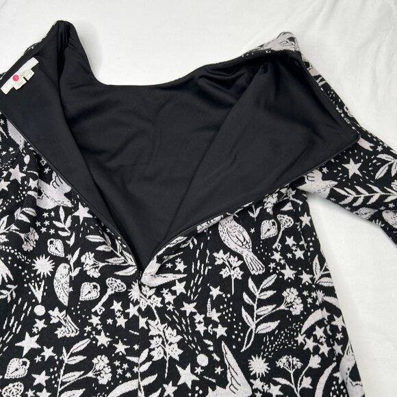 Boden Winifred Pattern Sweater Dress Mystical Jacquard Knit US 8 R - Picture 13 of 16